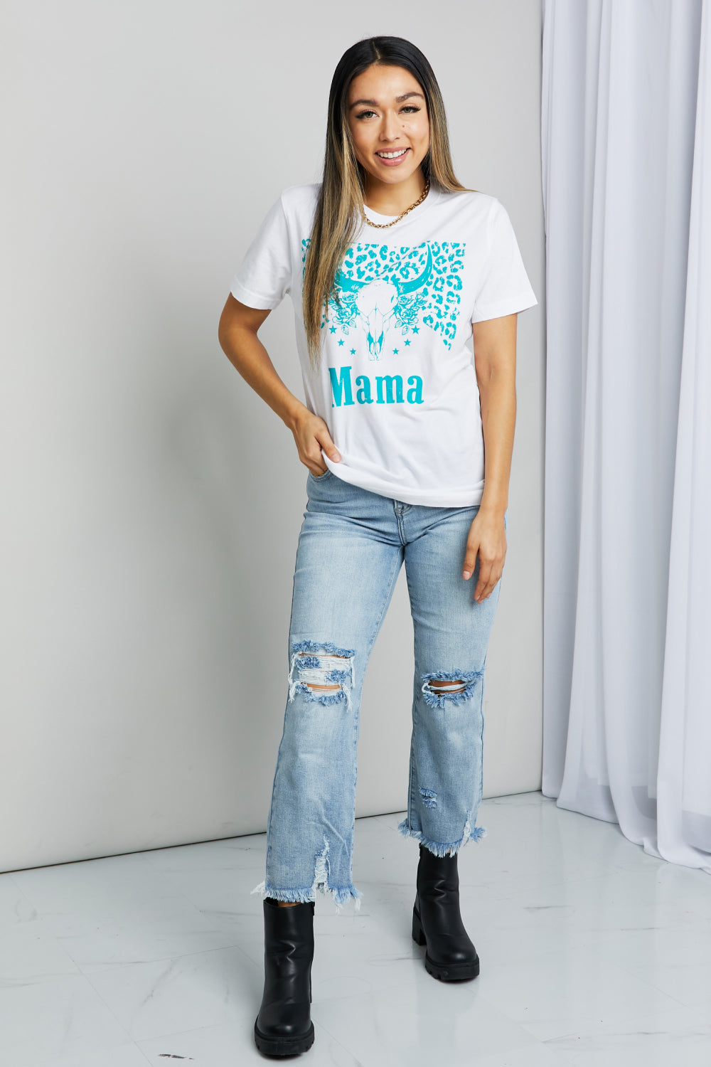 MAMA Animal Graphic Tee Shirt