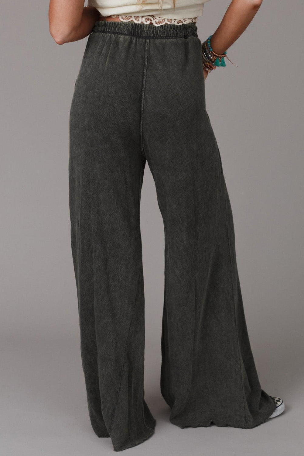 Wide Leg Pocketed Pants